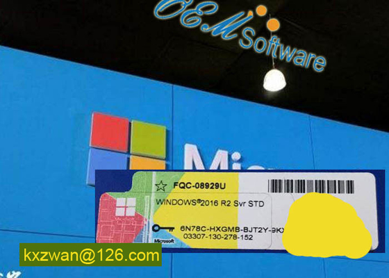 Licenza di vendita al dettaglio dell'autoadesivo del Coa dell'ologramma di chiave del prodotto R2 di Windows Server 2016 del funzionario