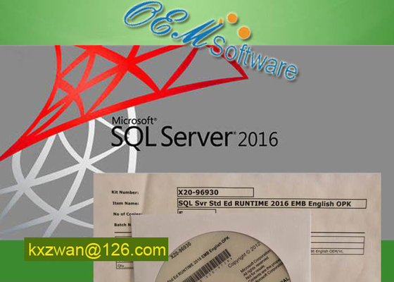 Tempo di esecuzione genuino di Microsoft SQL Server 2016 OPK Std Ed Emb 2016