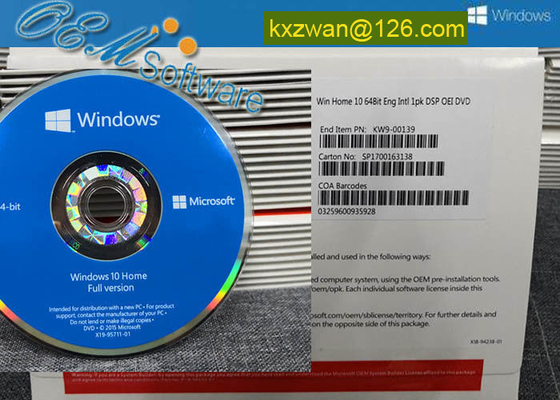 Pacchetto dell'OEM di Windows 10 online di attivazione pro, scatola dell'OEM della casa di Windows 10