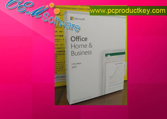 Casa di Microsoft Office ed affare attivi online H 2019 &amp; scatola al minuto di DVD della carta chiave PKC di B