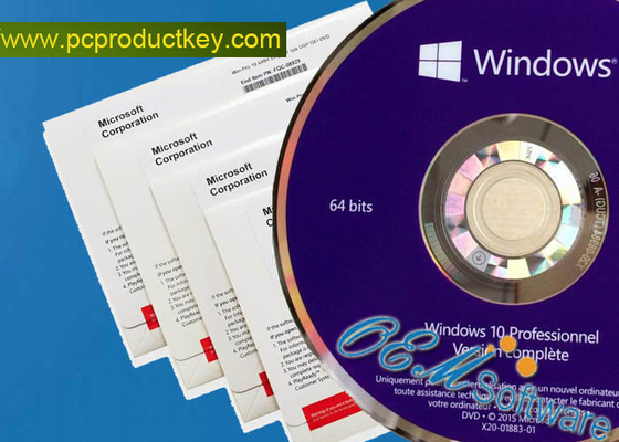 Pacchetto online di DVD di vittoria 10 del bit di attivazione 64 di Windows 10 del pro pacchetto chiave al minuto dell'OEM